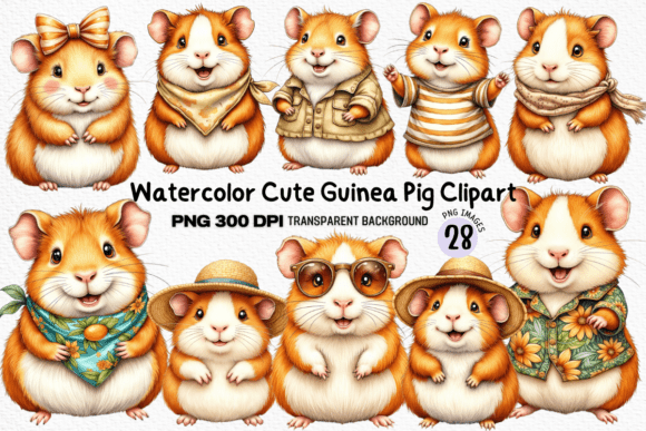 Bringing Art to Life: A Guide to Using Watercolor Cute Guinea Pig Clipart in Modern Design