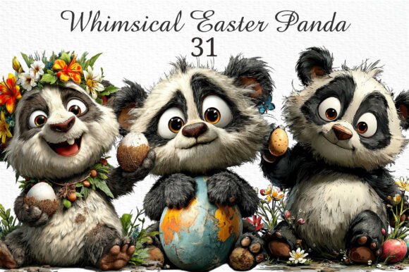 Bringing Spring to Life: A Guide to Using Whimsical Easter Panda Clipart in Modern Design