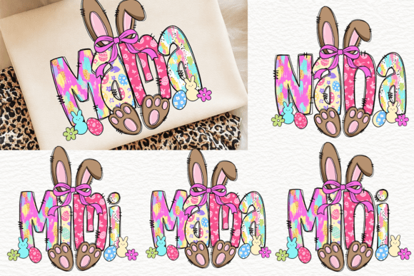 Brown Brushstroke Mama Bunny PNG Guide