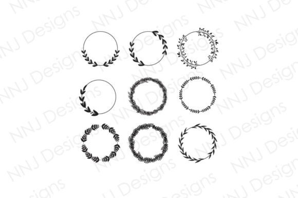 Elevate Designs with Circle Leaf Frame SVG
