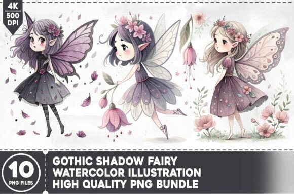 Elevating Digital Design with the Gothic Shadow Fairy PNG Bundle: A Strategic Asset for Modern Creators