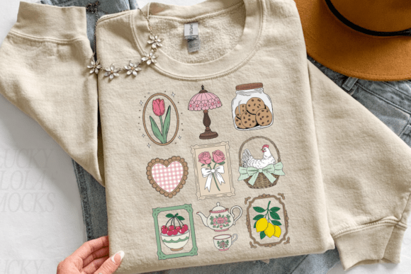 Evaluating Retro Floral Cottagecore Tea Party PNG Assets for Professional Design