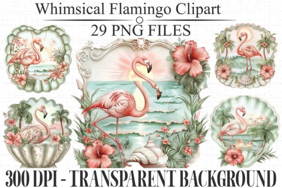 Integrating the Whimsical Flamingo Clipart PNG Bundle into Your Creative Workflow