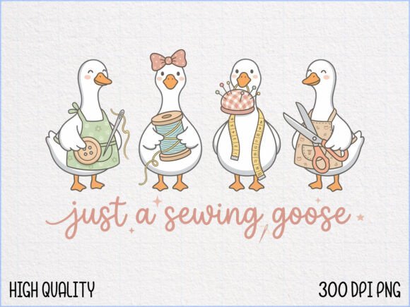 Just a Sewing Goose PNG: A Versatile Digital Asset for Creators and Crafters
