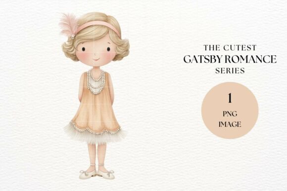 Reviving the Roaring Twenties: The Strategic Value of 1920s Flapper Girl Clipart PNG in Modern Design