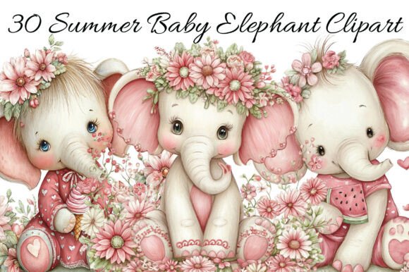 Summer Baby Elephant Clipart Guide