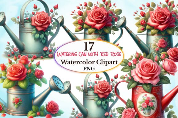 Understanding the Watering Can with Red Rose Sublimation Design for DIY Projects